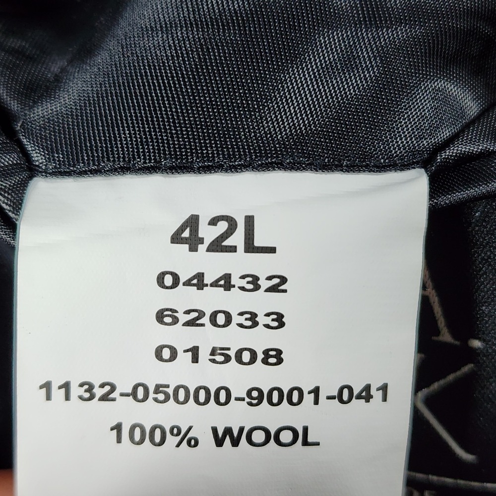 NWT Jos. A. Bank Executive Collection 100% Wool Blazer Mens 42L Navy Herringbone - Picture 10 of 15